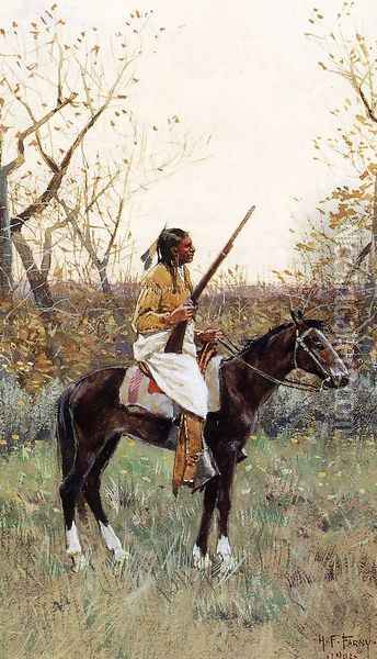 Plains Indian Oil Painting - Henry Farny