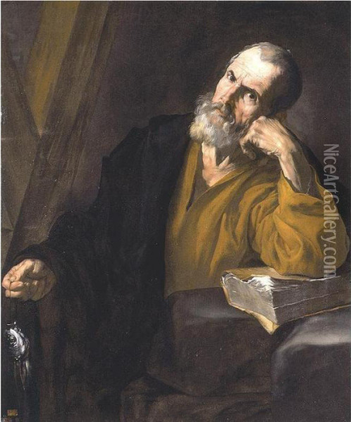 Saint Andrew Oil Painting - Jusepe de Ribera