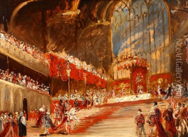 The Coronation Of King George Iv Oil Painting - George Hayter