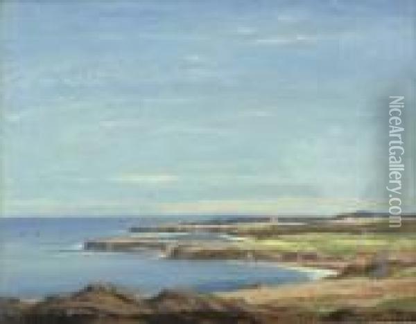 The Coast Of Aberdeen Oil Painting - David Young Cameron