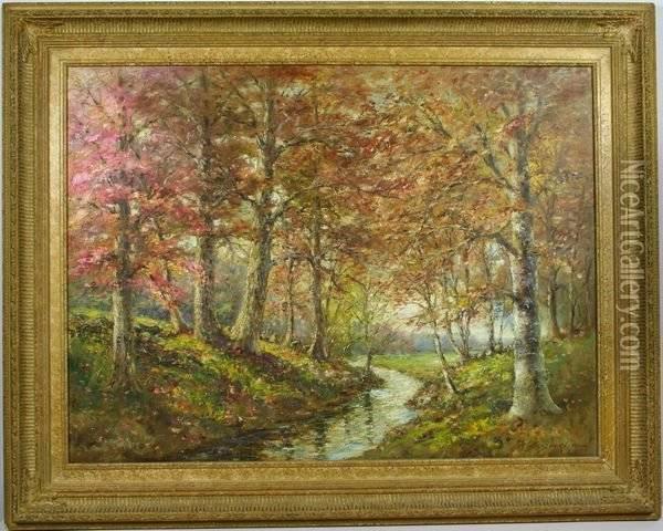 Autumn In The Adirondacks Oil Painting - William Savery Bucklin