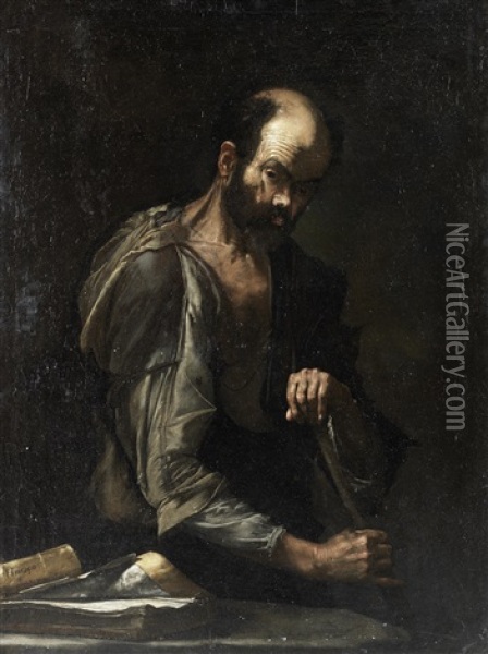 Aesop Oil Painting - Jusepe de Ribera