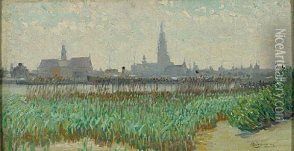 Rede Van Antwerpen. Oil Painting - Maurice Hagemans