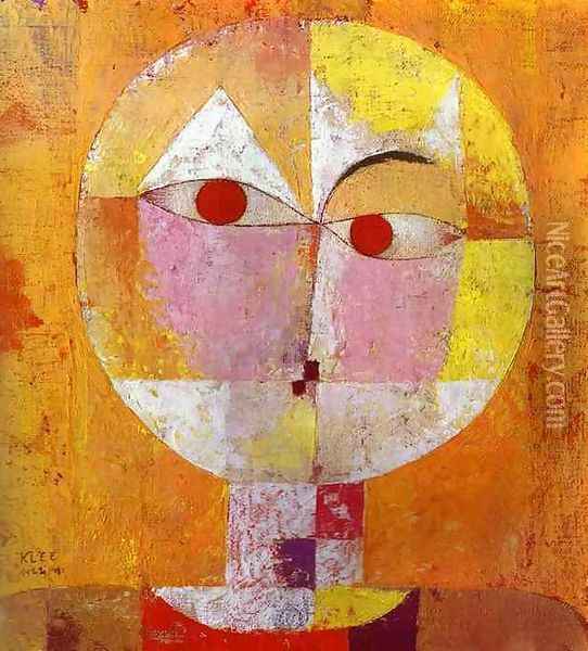 Senecio Oil Painting - Paul Klee