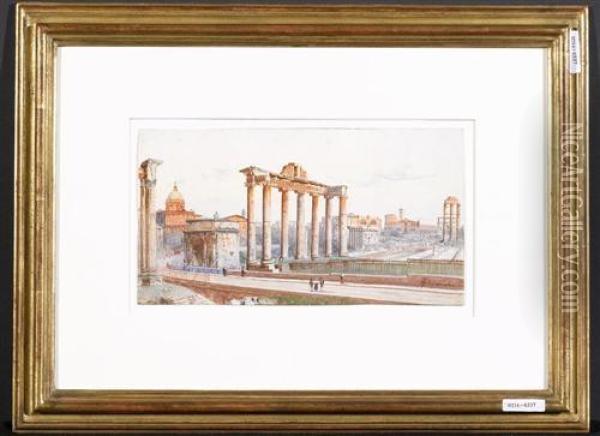 Forum Romanum. Oil Painting - Federico Schianchi