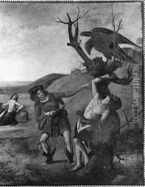 The Myth of Prometheus, c.1515 Oil Painting - Cosimo Piero di