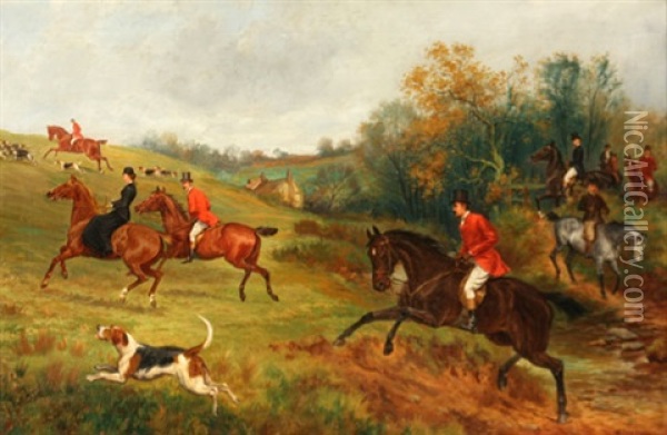 The Orange Hunt Oil Painting - Wilson Hepple