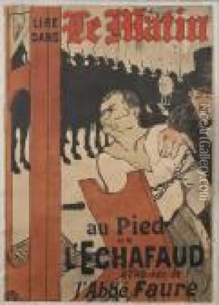 Au Pied De L'echafaud Oil Painting - Henri De Toulouse-Lautrec