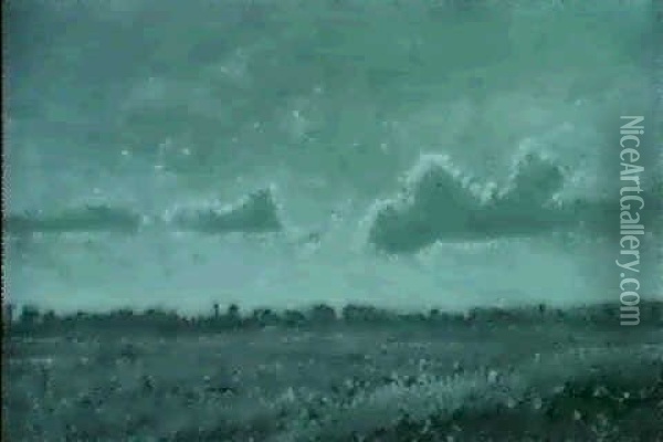 Mohnblumen Auf Einem Stop- Pelfeld Oil Painting - Artur Toloyesse