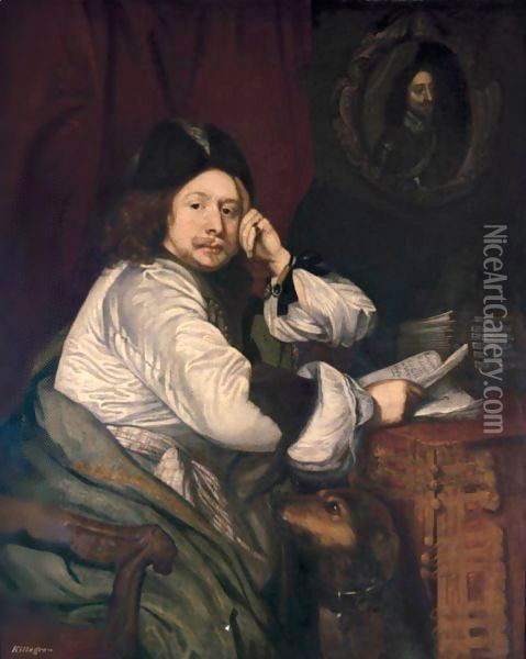 Portrait Of Thomas Killigrew (1612-1683) Oil Painting - William Ludlow Sheppard