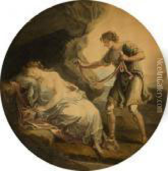 Electra And Chrysothemis Oil Painting - Angelica Kauffmann