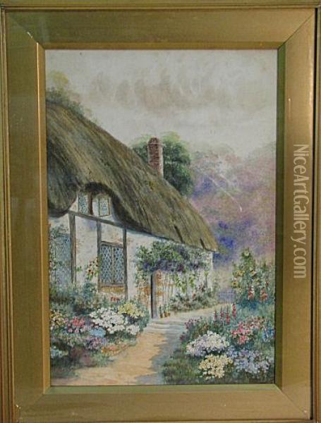 Floral Garden Oil Painting - John Fox