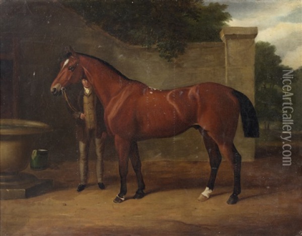 The Collier Oil Painting - John Paul