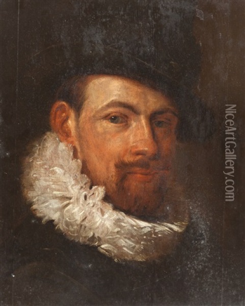 Portrait Of A Young Nobleman Oil Painting - Frans Hals