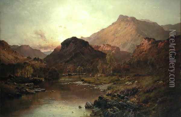 Valley of Ben Nevis Oil Painting - Alfred de Breanski