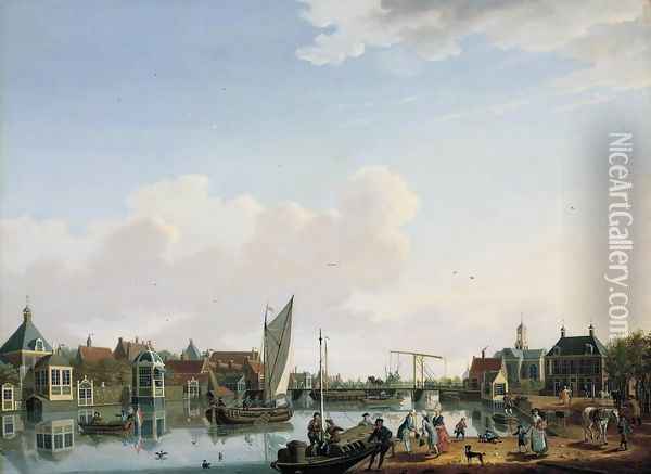 Ouderkerk, near Amsterdam 1779 Oil Painting - Isaak Ouwater
