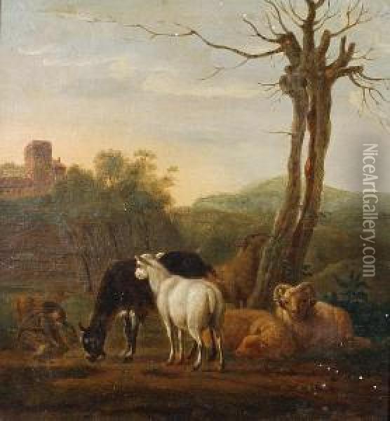 The Young Goatherd Oil Painting - Johann Georg Pforr