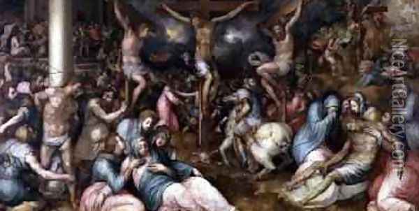 The Passion from the Salone delle Capriate Oil Painting - Giovan Battista Naldini