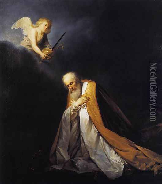 King David in Prayer 1635-40 Oil Painting - Pieter de Grebber