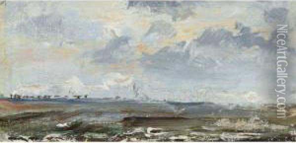 Seascape And Coastal Landscape Oil Painting - Andrew W. Warren