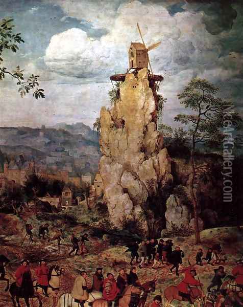 Christ Carrying the Cross (detail) 7 Oil Painting - Pieter the Elder Bruegel