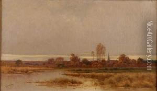 Le Marais Oil Painting - Alfred Godchaux