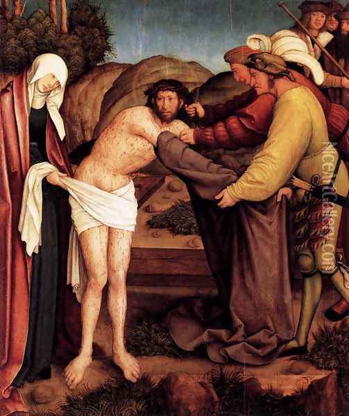 The Disrobing of Christ Oil Painting - Bernhard Strigel