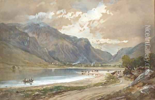 View of Cader Idris Oil Painting - Arthur Perigal