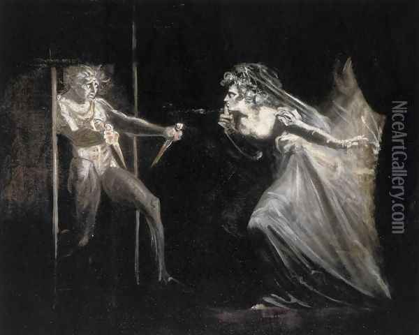 Lady Macbeth with the Daggers 1812 Oil Painting - Johann Henry Fuseli