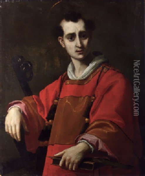 Saint Lawrence Oil Painting - Giovanni Battista Crespi (il Cerano)