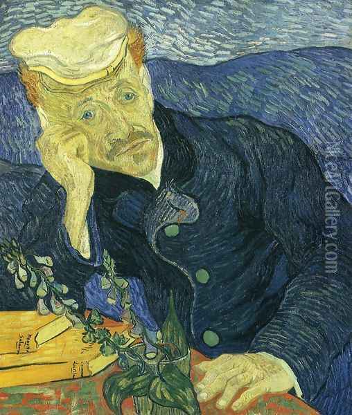 Portrait Of Doctor Gachet II Oil Painting - Vincent Van Gogh