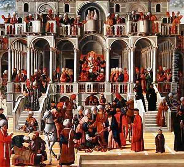 Saint Mark Heals Aniano Oil Painting - Giovanni di Niccolo Mansueti