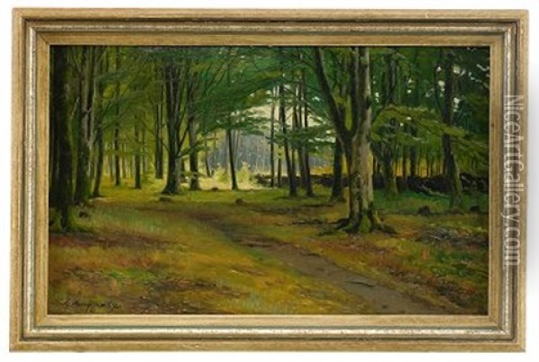 A Forest Glade Oil Painting - Andrej Nikolajevich Schilder