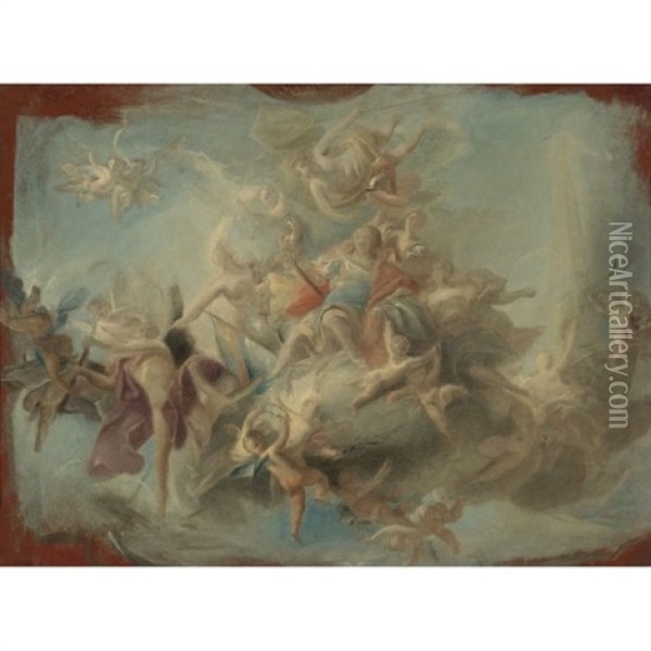 The Apotheosis Of A Hero Oil Painting - Carlo Innocenzo Carlone