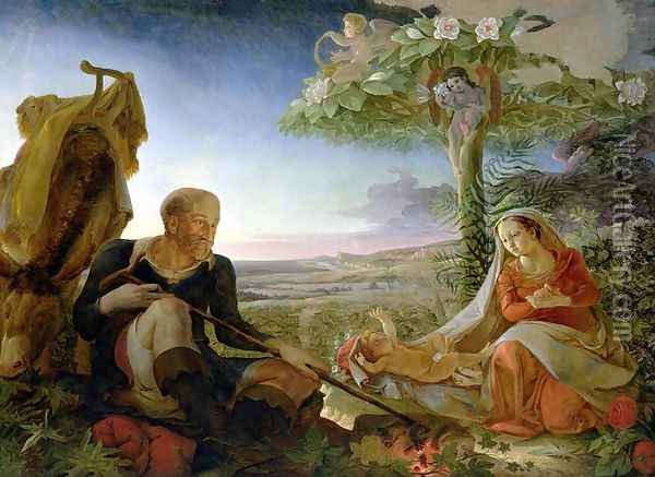 Rest on the Flight into Egypt, 1805-6 Oil Painting - Philipp Otto Runge