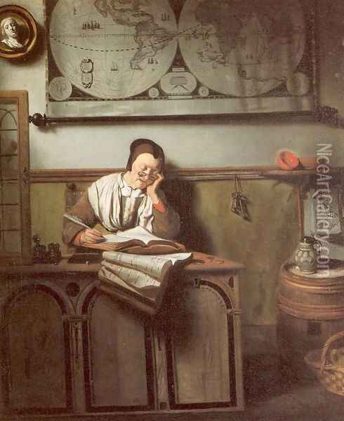 The Account Keeper 1656 Oil Painting - Nicolaes Maes