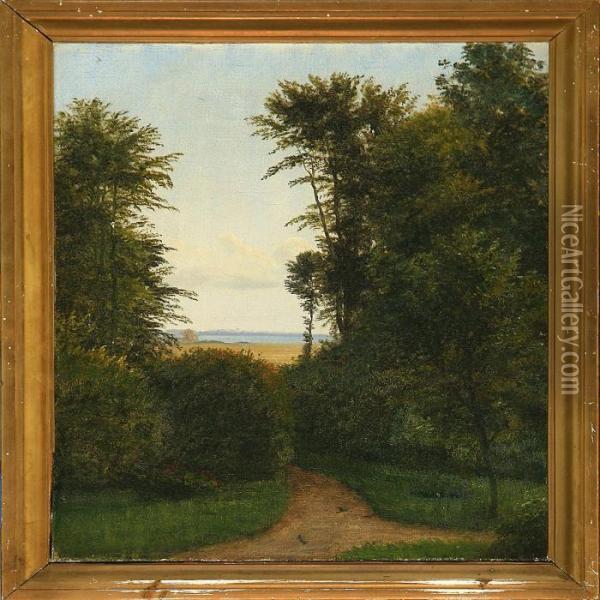 Landscape From Iselingen Oil Painting - P. C. Skovgaard