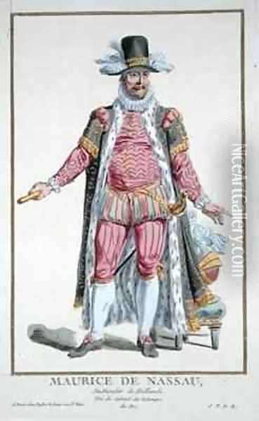 Prince Maurice of Nassau Stadholder of Dutch Republic Oil Painting - Pierre Duflos