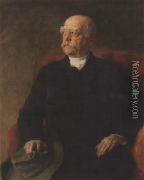 Portrat Bismarcks Im Gehrock Oil Painting - Walter Petersen