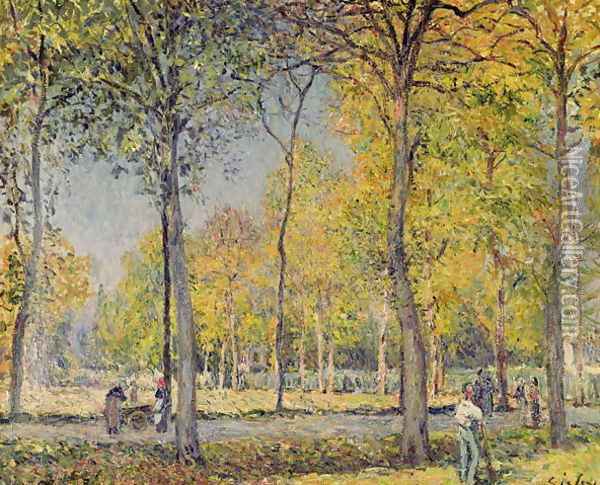 The Bois de Boulogne Oil Painting - Alfred Sisley