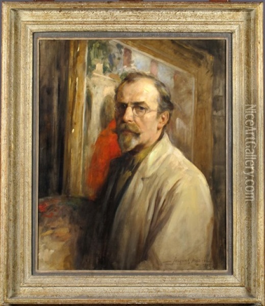 Autoportrait Oil Painting - Jacques Madyol