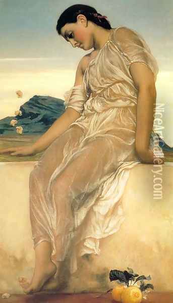 Girl Oil Painting - Lord Frederick Leighton