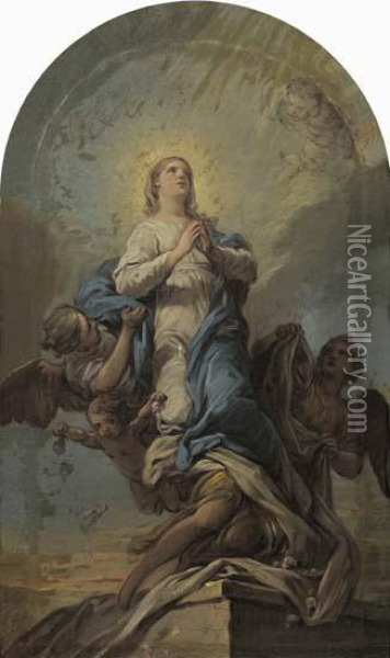 Assomption De La Vierge Oil Painting - Carle van Loo