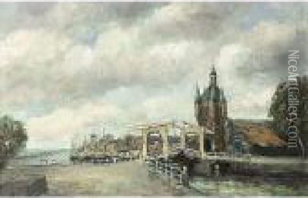 View Of Zierikzee Oil Painting - Willem George Fred. Jansen