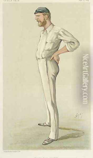 Australian Cricket, cartoon from Vanity Fair, September 13th 1884 Oil Painting - Carlo ('Ape') Pellegrini