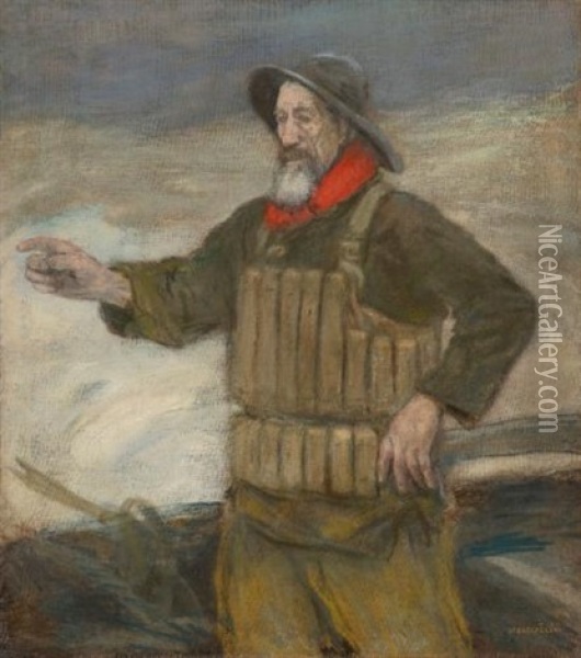 Le Vieux Saveteur Oil Painting - Jean Francois Raffaelli