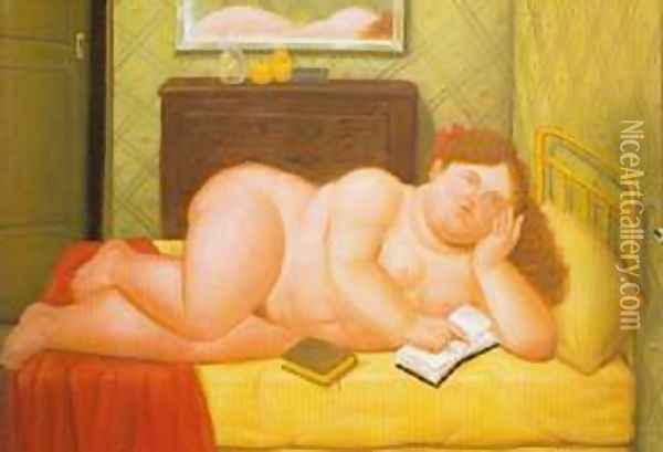 Colombiana 1991 Oil Painting - Fernando Botero