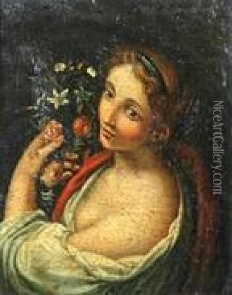 Flora Oil Painting - Johann Christian Brand