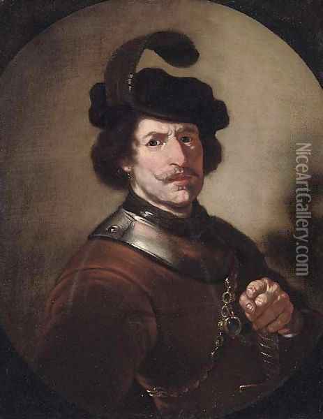 Portrait of a gentleman Oil Painting - Rembrandt Van Rijn