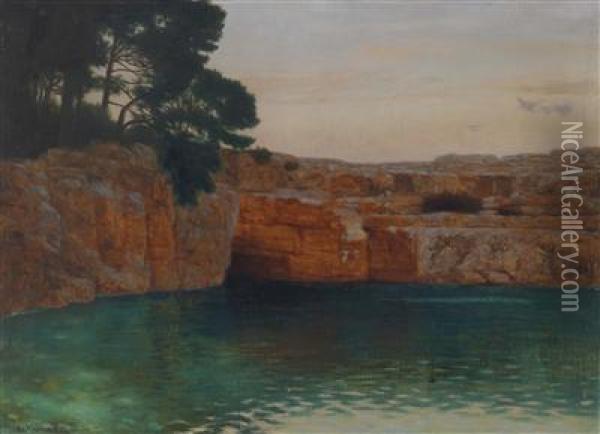 Rocky Coast Oil Painting - Eduard Kasparides